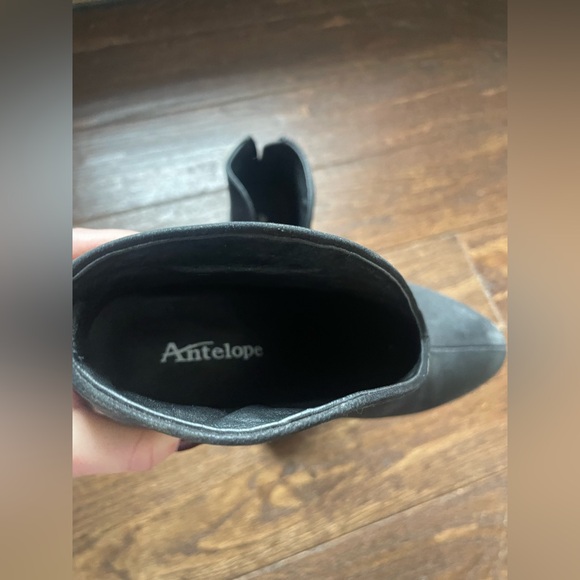 Antelope Black Ankle Booties Size 37 - Picture 9 of 14